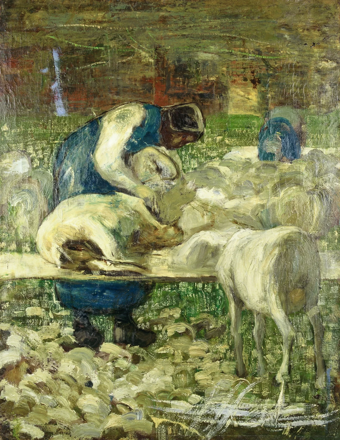La tosatura delle pecore, 1886 - Museo Segantini, St. Moritz, Svizzera